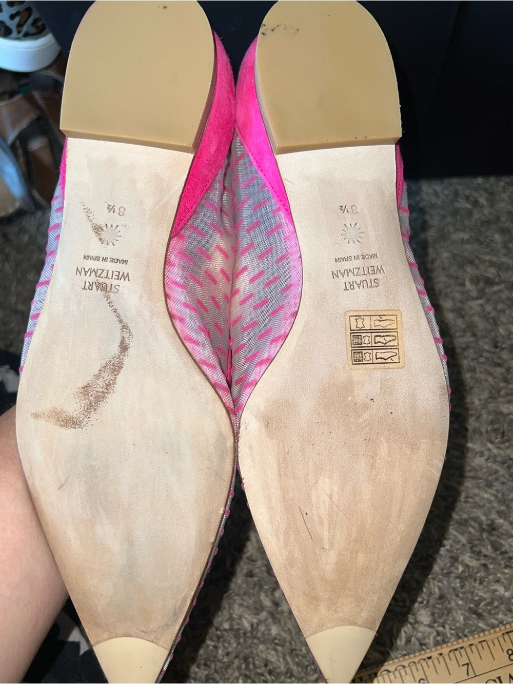 Stuart weitzman mesh tasha flats size 8.5 - Picture 2 of 7